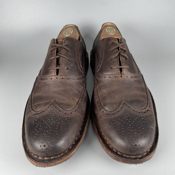 Sebago Handcrafted Men’s Size 8 D Brown Leather Brogue Oxfords Dress Shoes GUC main image 7